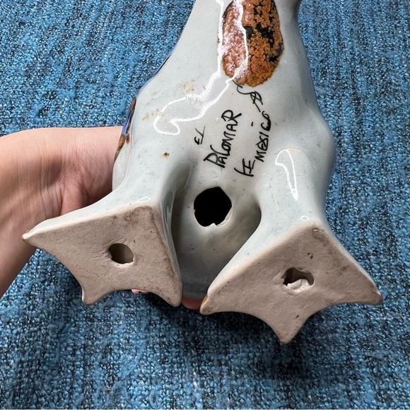 Vintage Ken Edwards "Blue Bird" El Palomar Tonala Standing Duck Figurine Ceramic - Picture 7 of 9